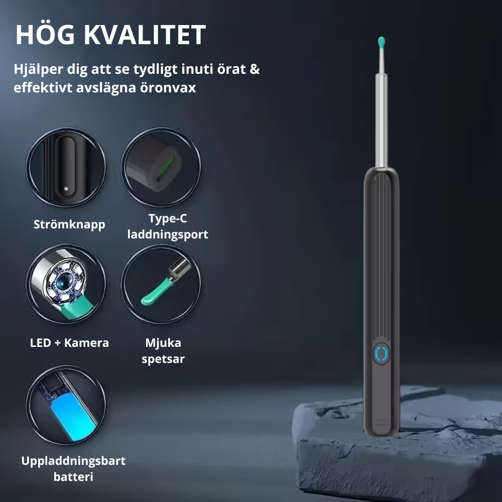 WaxRelief™ – Säker, smart öronrengöring